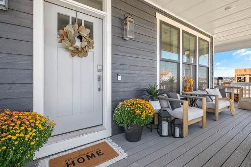 Styled front porch example