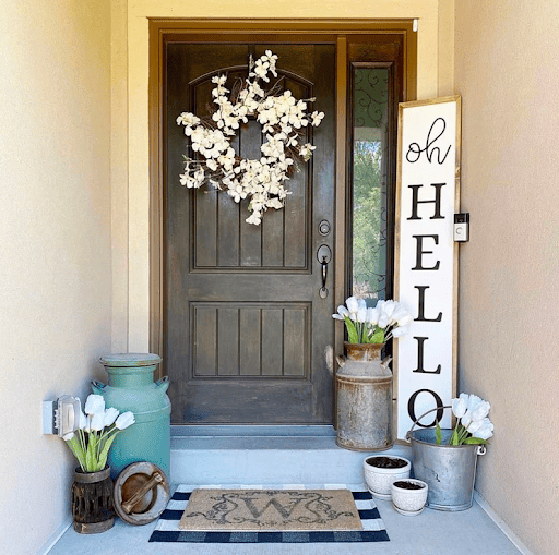 Styled front porch