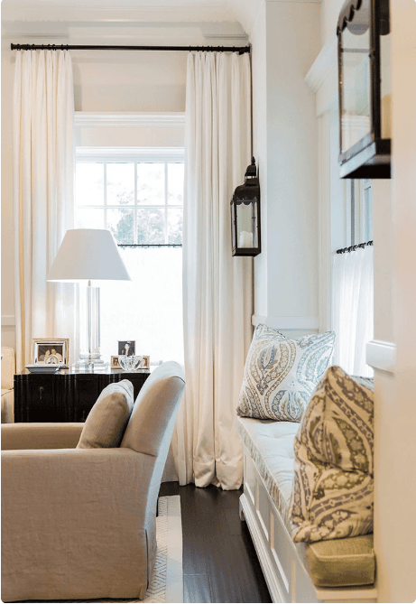 long curtains for home staging, helpful tips