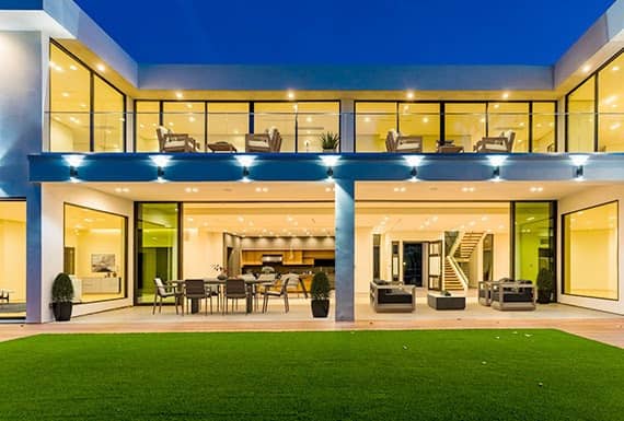 Top home features for buyers: exterior lighting with virtual staging