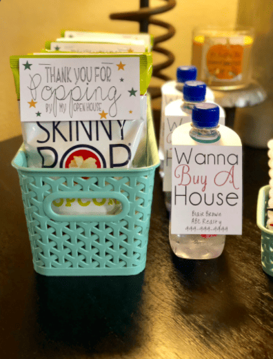 Real estate open house favors