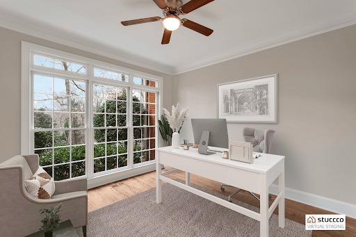 example of virtually staged photos for real estate agents