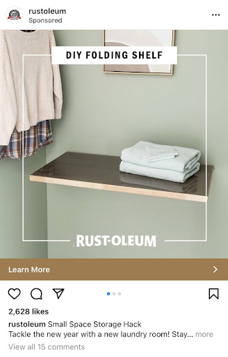 Example Instagram real estate ad