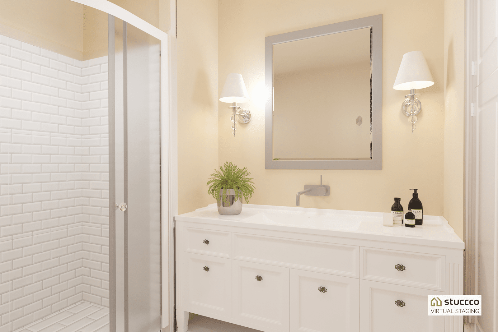 virtual staging in a bathroom