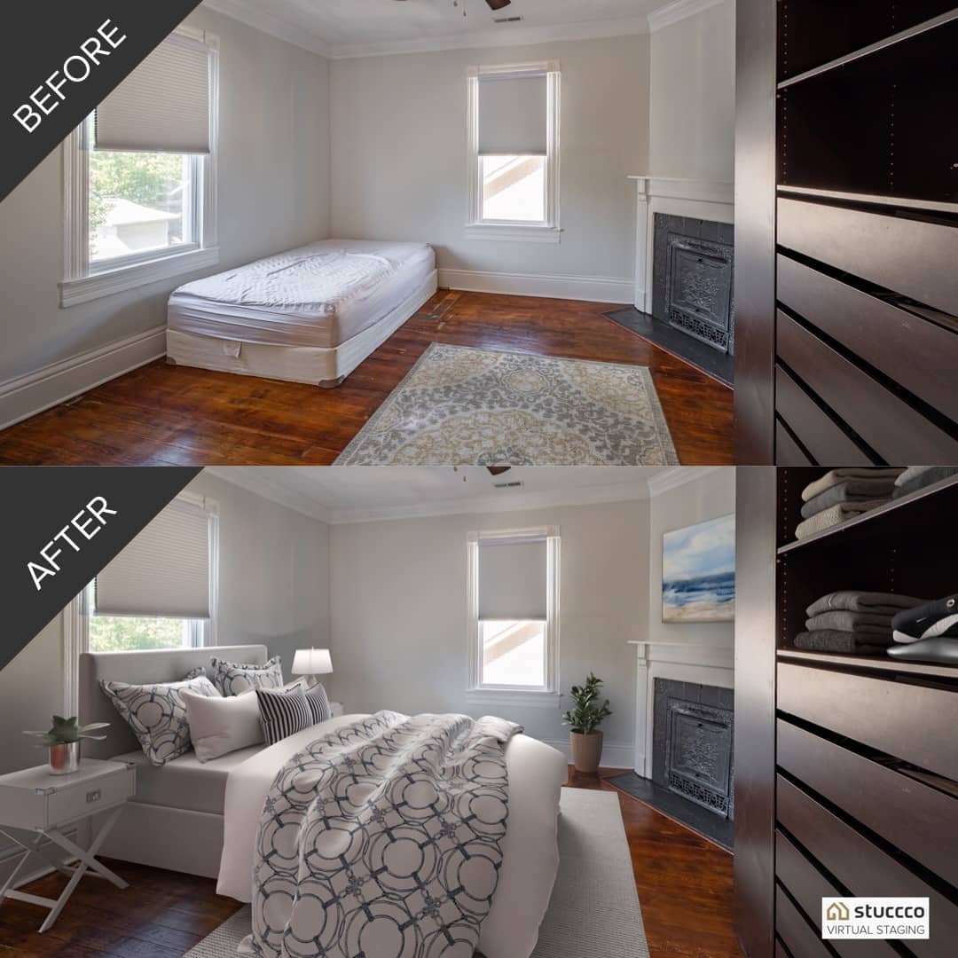 Stuccco virtual staging example