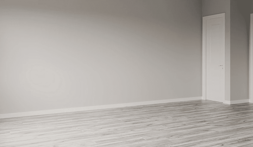 Empty living room before online interior design service