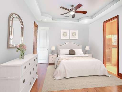 kids bedroom virtually staged with more appealing bedroom design