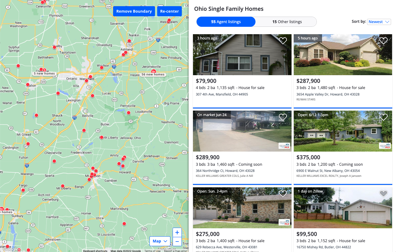 Zillow home values in Ohio