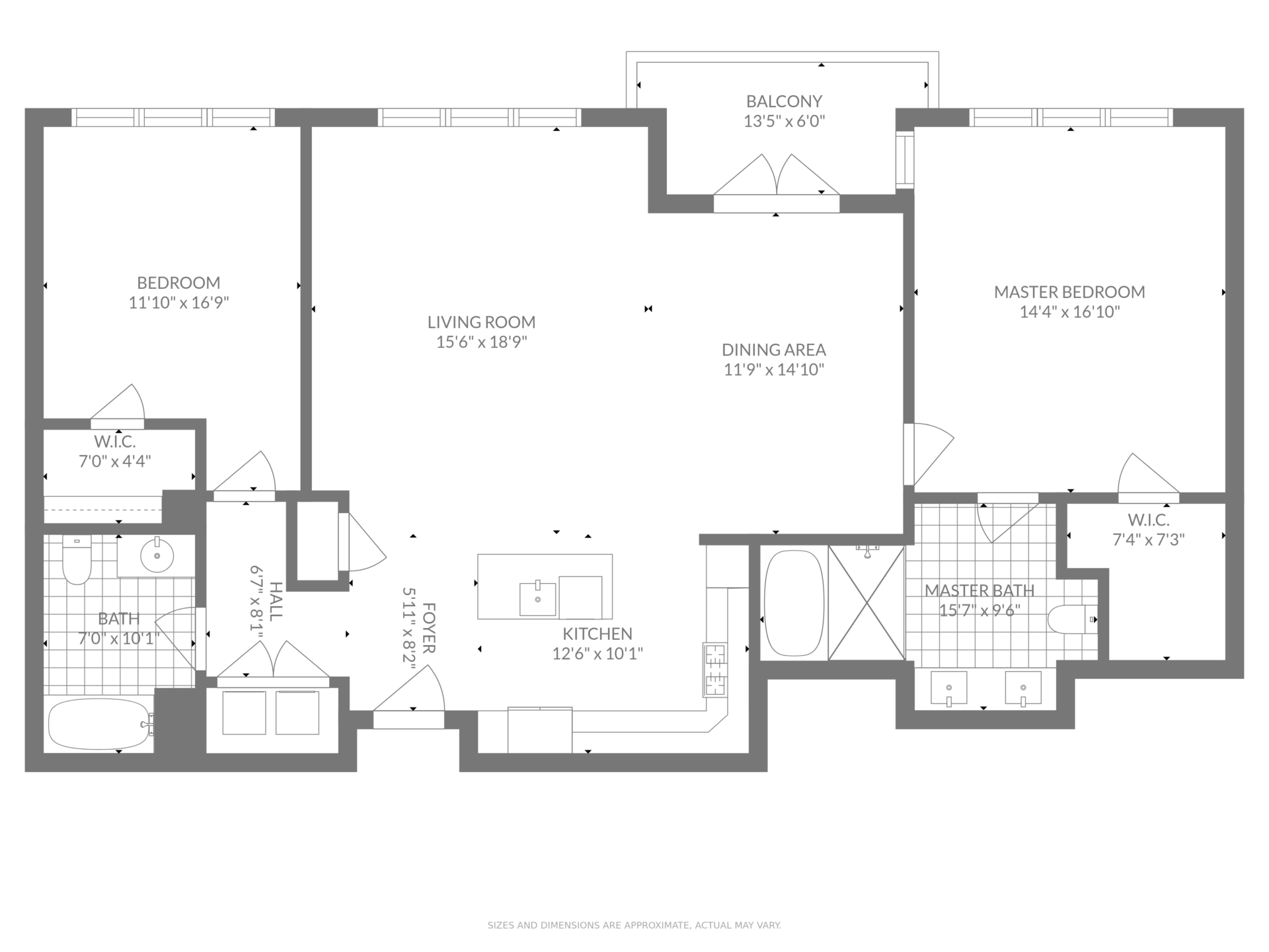 Example floor plan as a real estate photography service