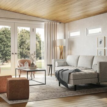Modern Rustic Living room-view 1