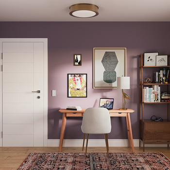 Modern Eclectic Home Office/Guest Room