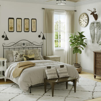 Eclectic Farmhouse Bedroom 