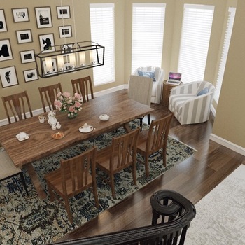 Rustic Transitional Dining Room