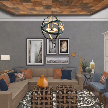 Transitional living room