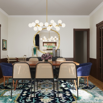 Eclectic Dining Room 