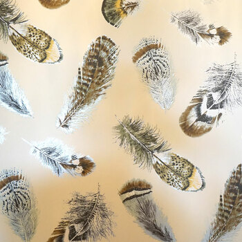 Feathered print wallpaper