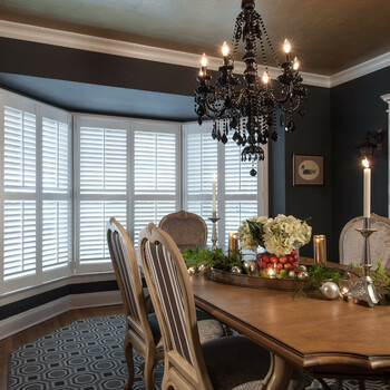 Traditional Dining room with modern flair