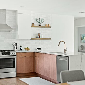 1950s Kitchen turns Scandi with a hint of glam